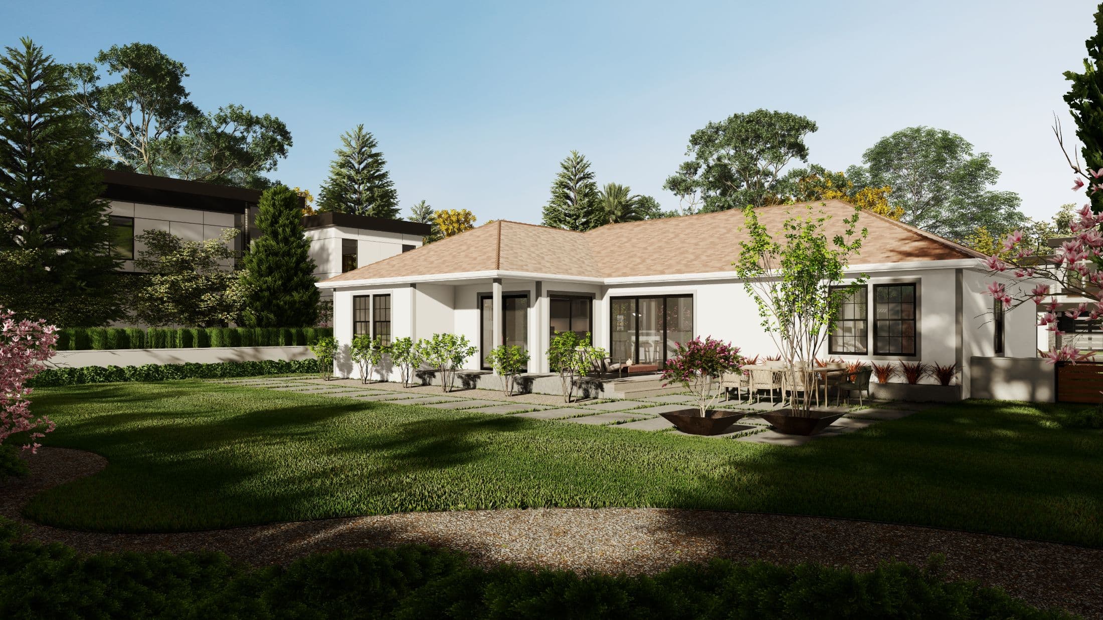 Model 13 exterior home features