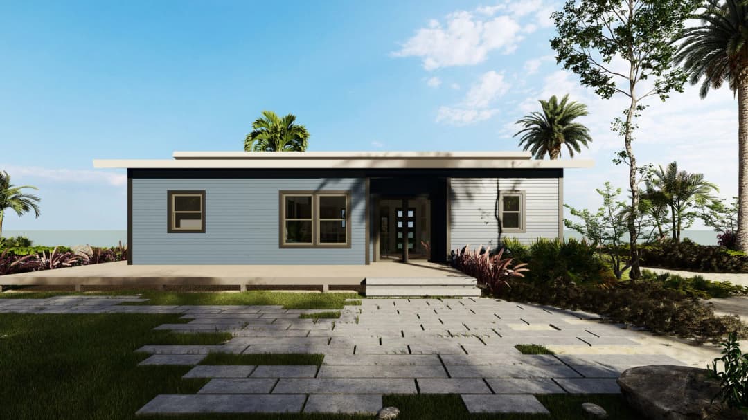 Model 24 exterior home features