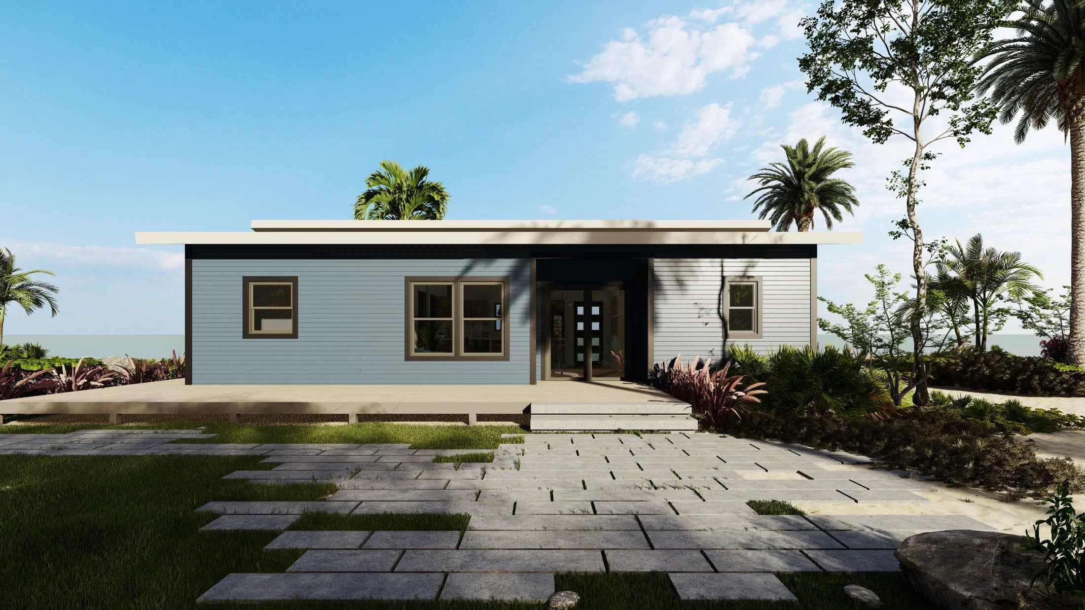 Model 24 exterior home features