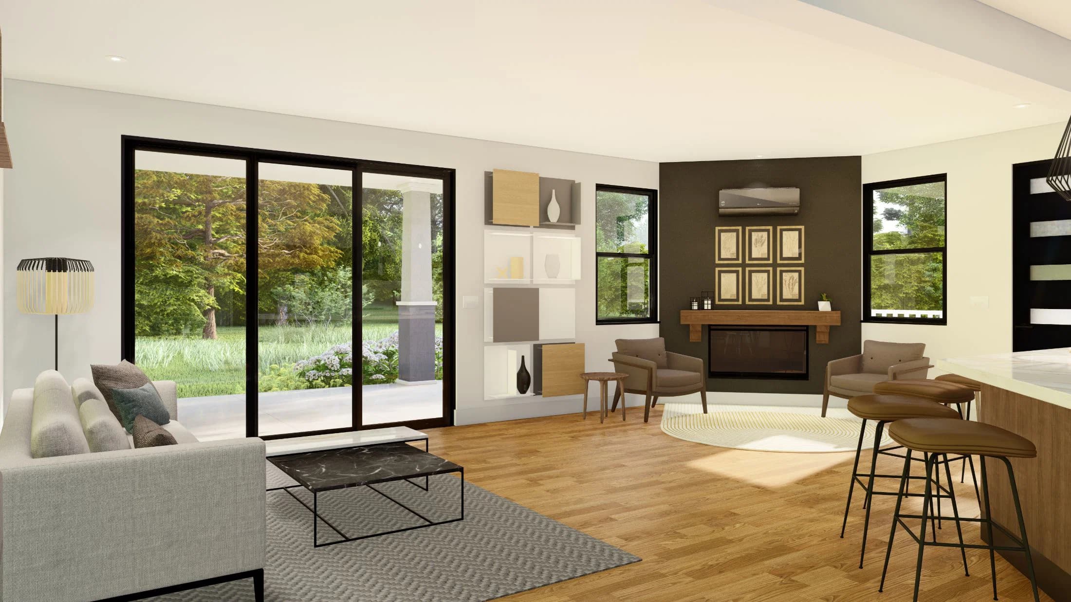 Model 28 interior home features