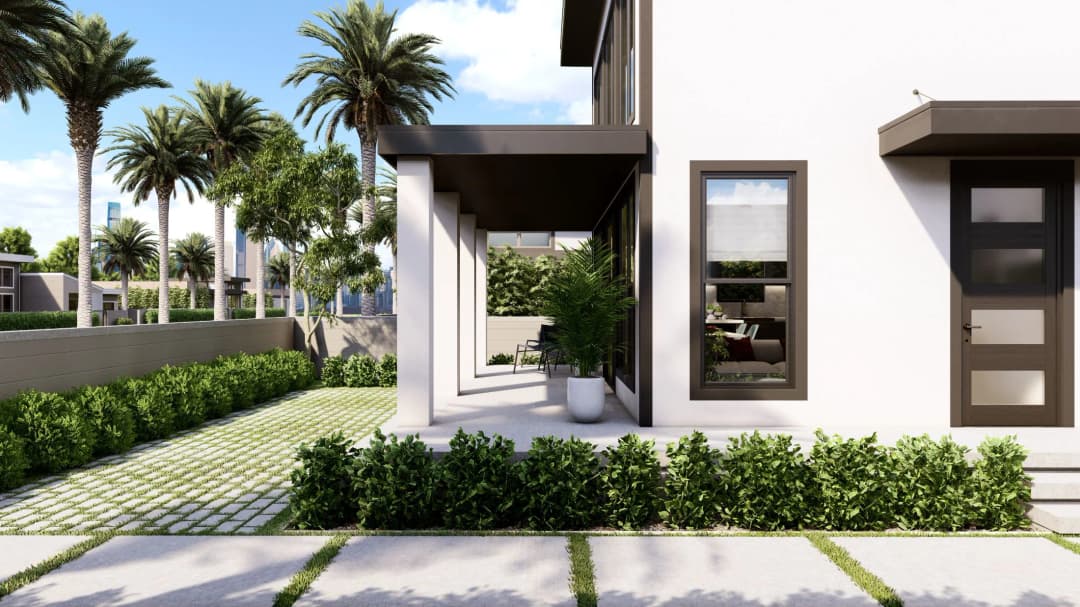 Model 6 exterior home features