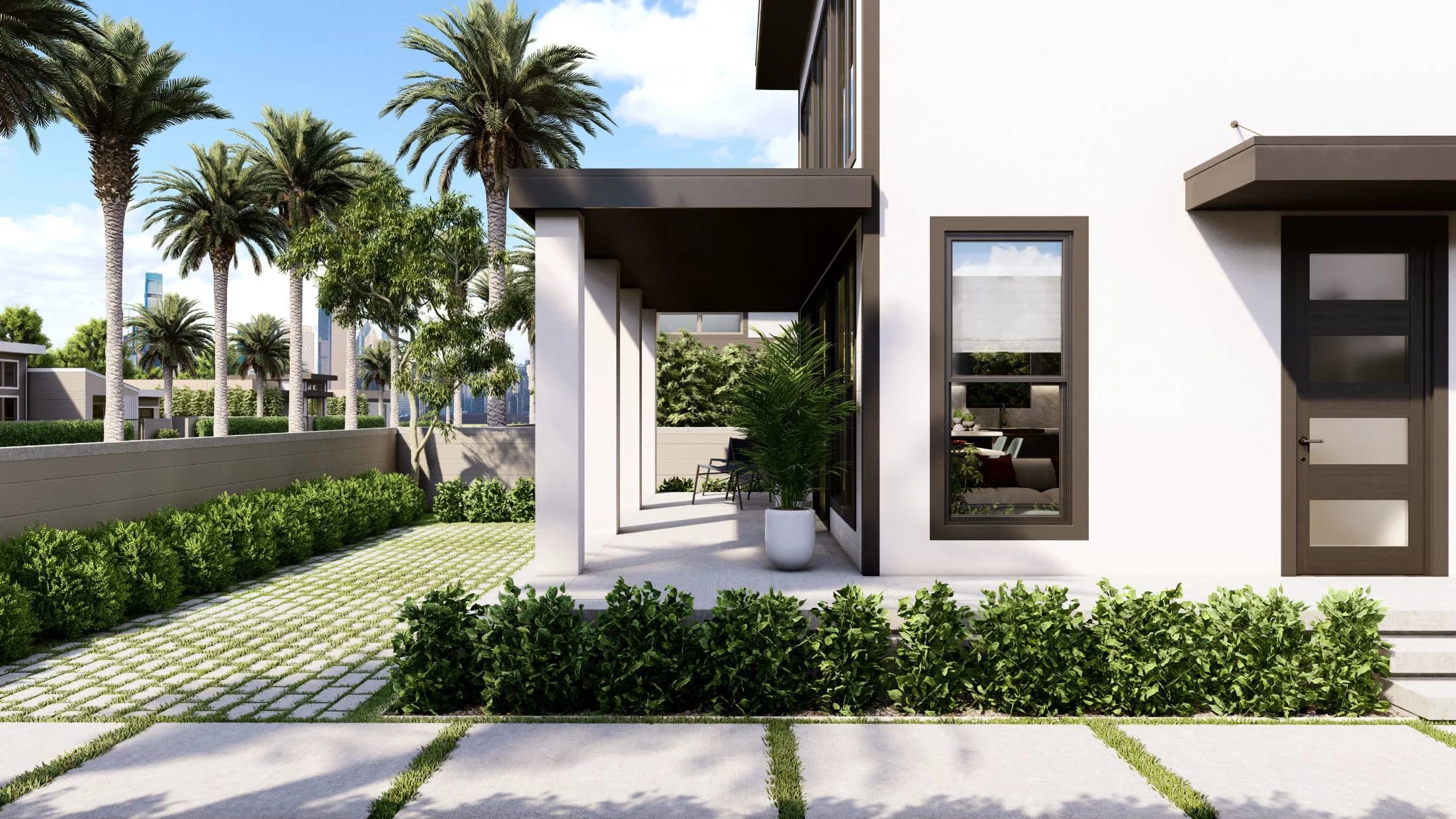 Model 6 exterior home features