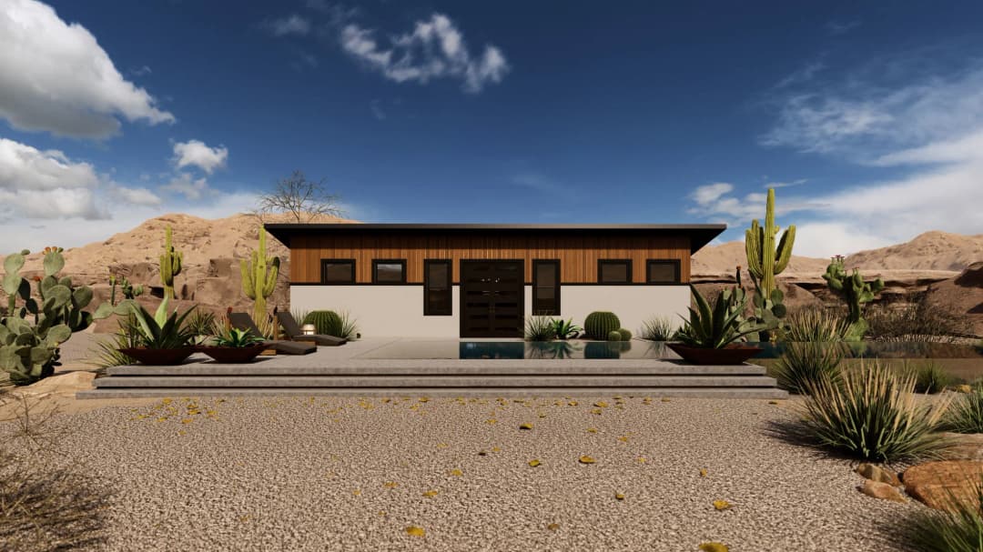 Model 25 exterior home features