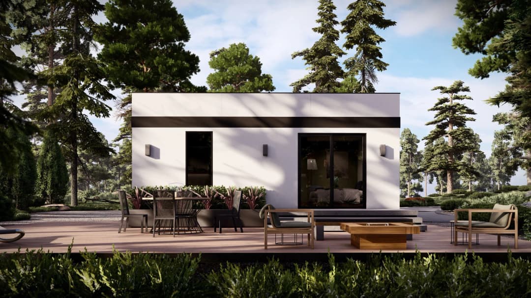 Model 27 exterior home features
