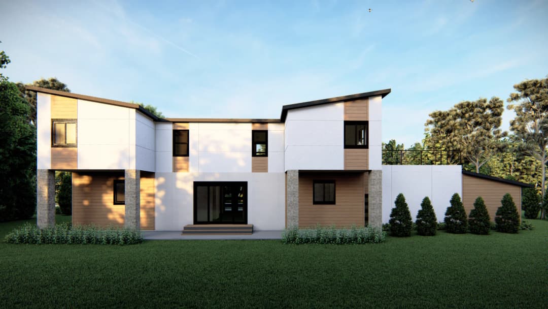 Model 32 exterior home features