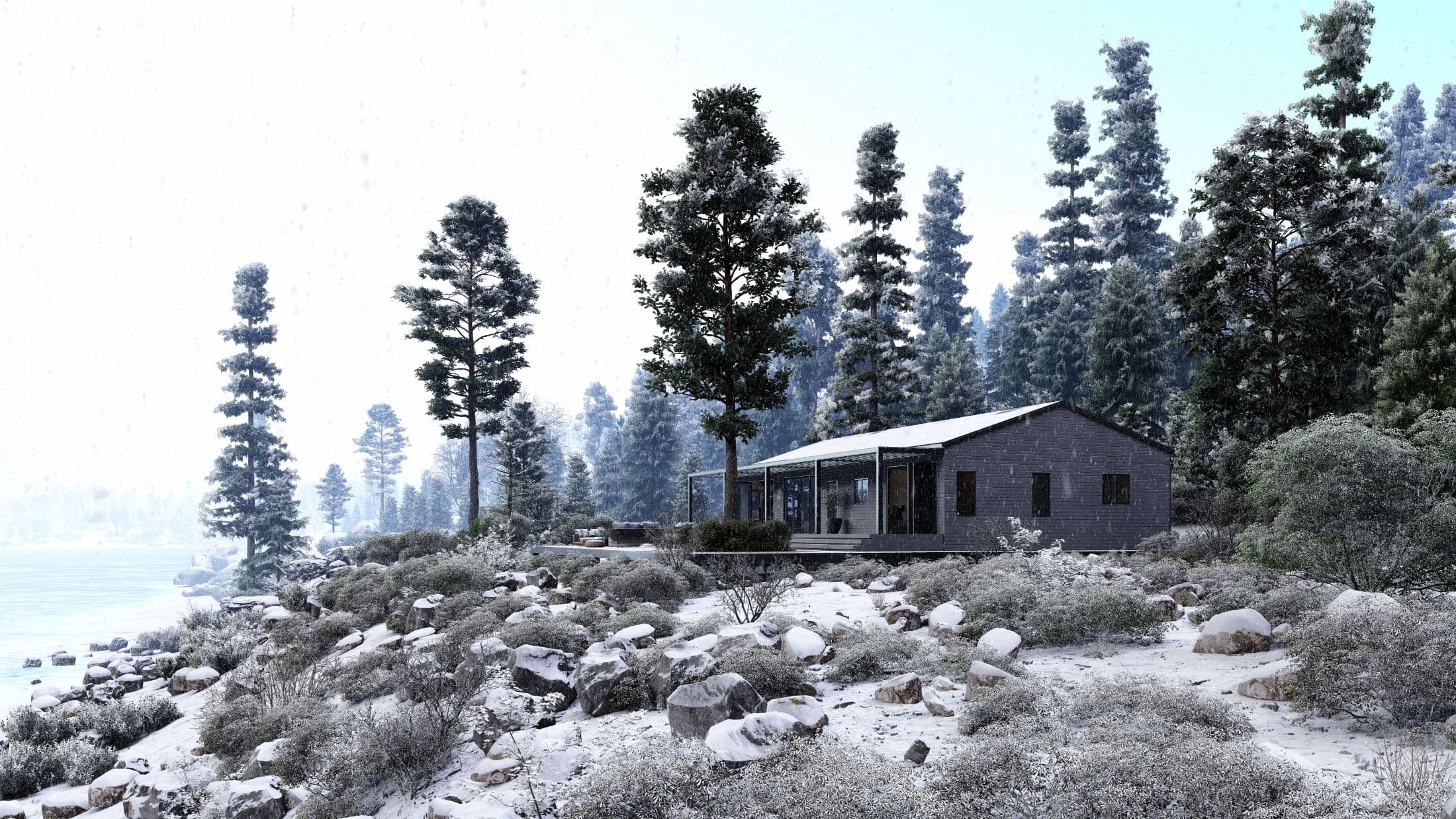 Model 17 exterior home features