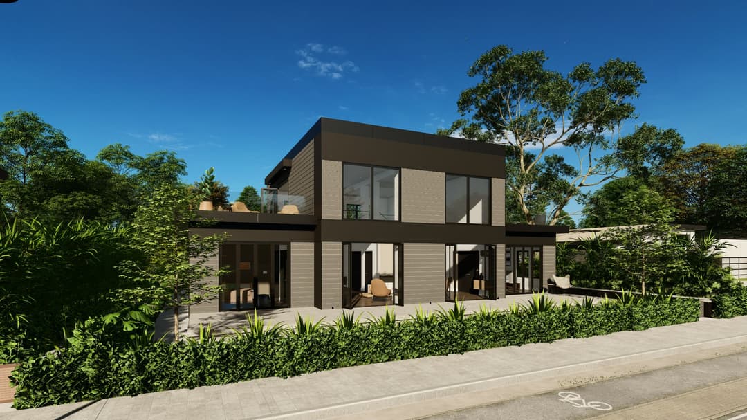 Model 19 exterior home features