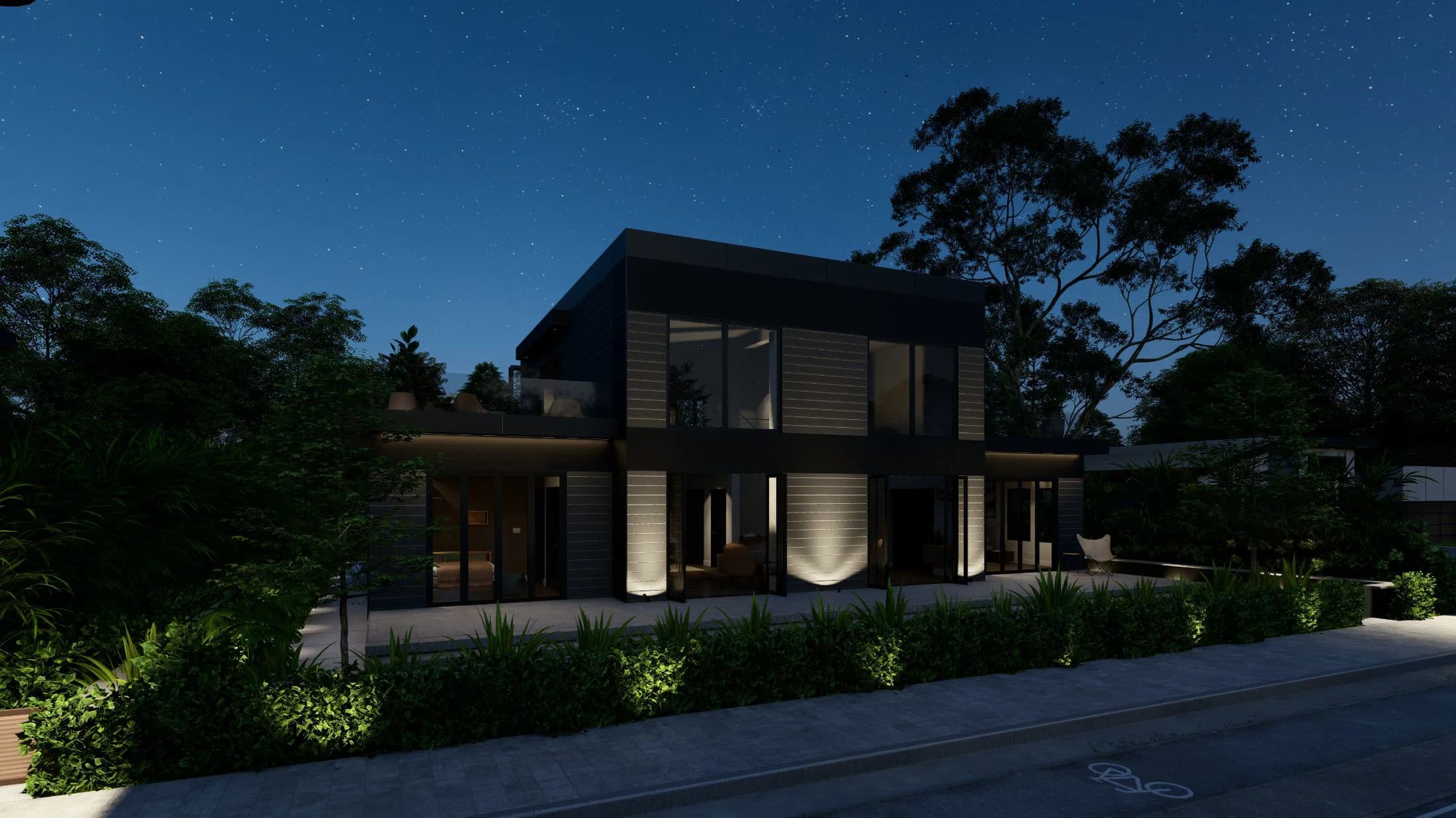 Model 19 exterior home features
