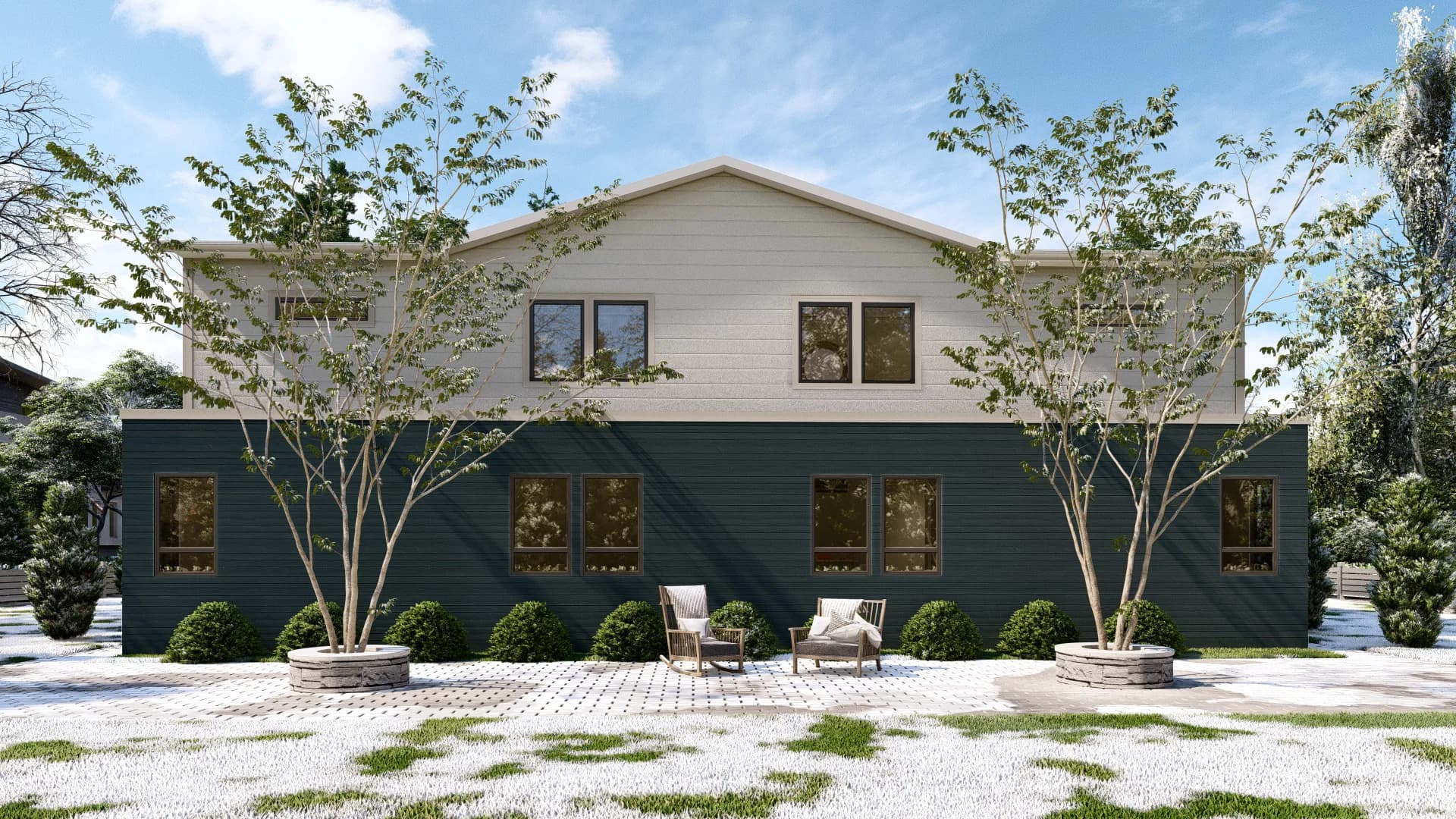 Multi family 2 exterior home features
