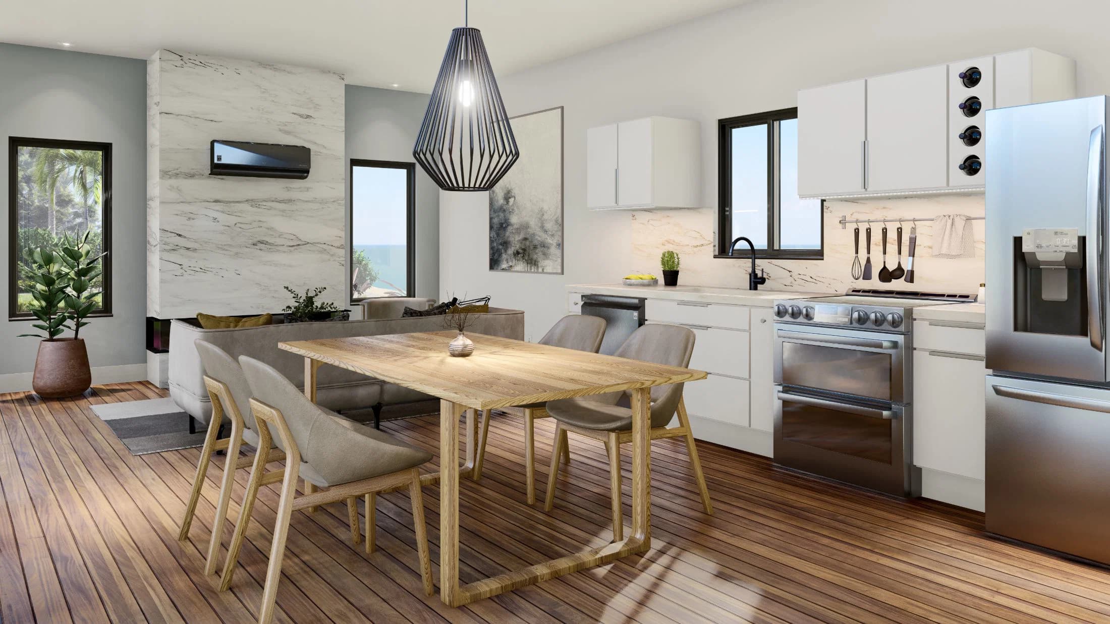 Model 23 kitchen home features