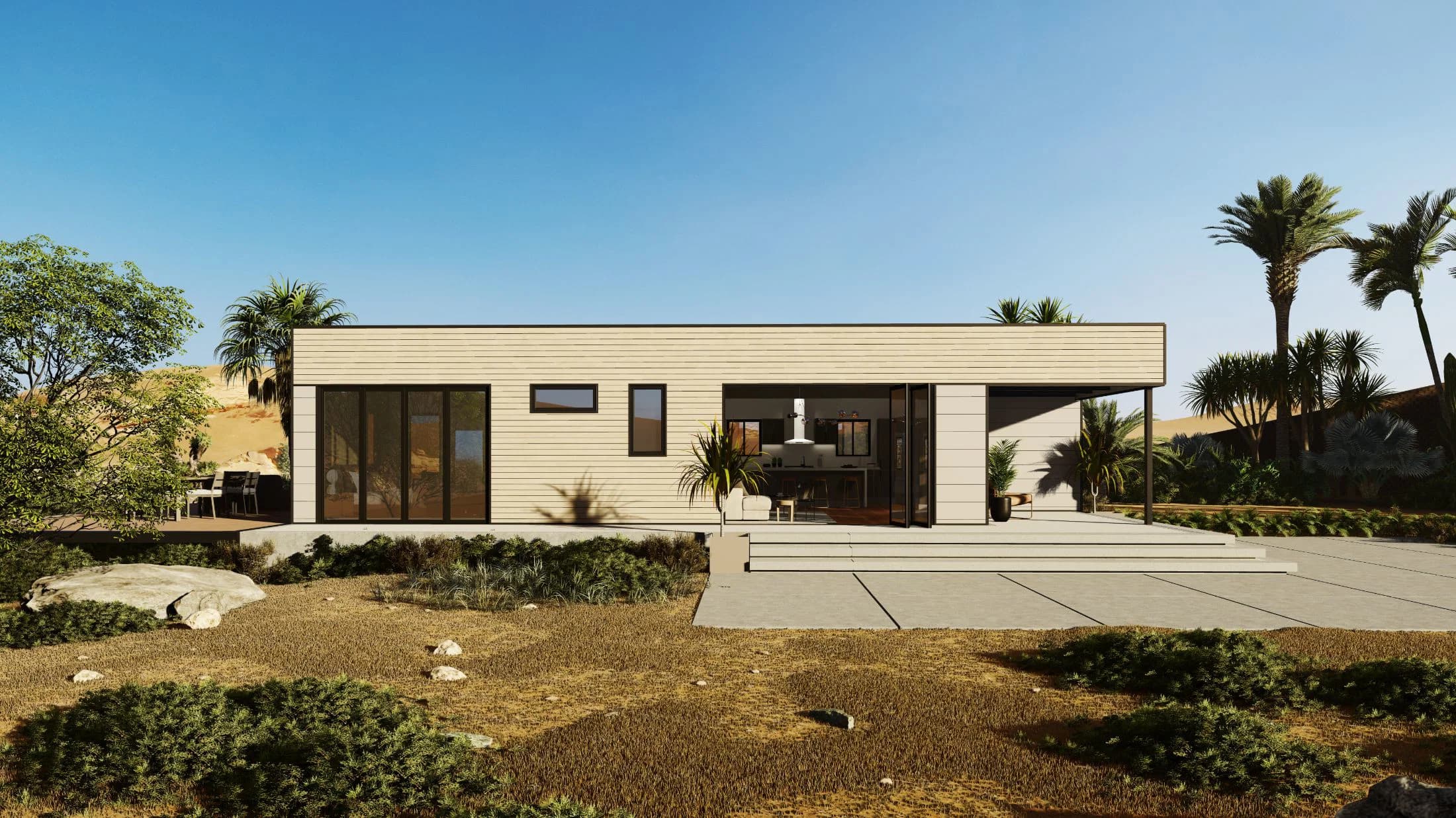 Model 18 exterior home features