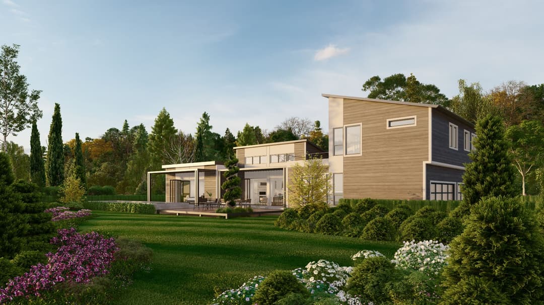 Model 8 exterior home features
