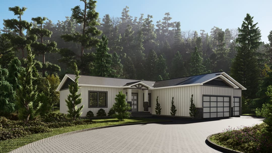 Model 15 exterior home features