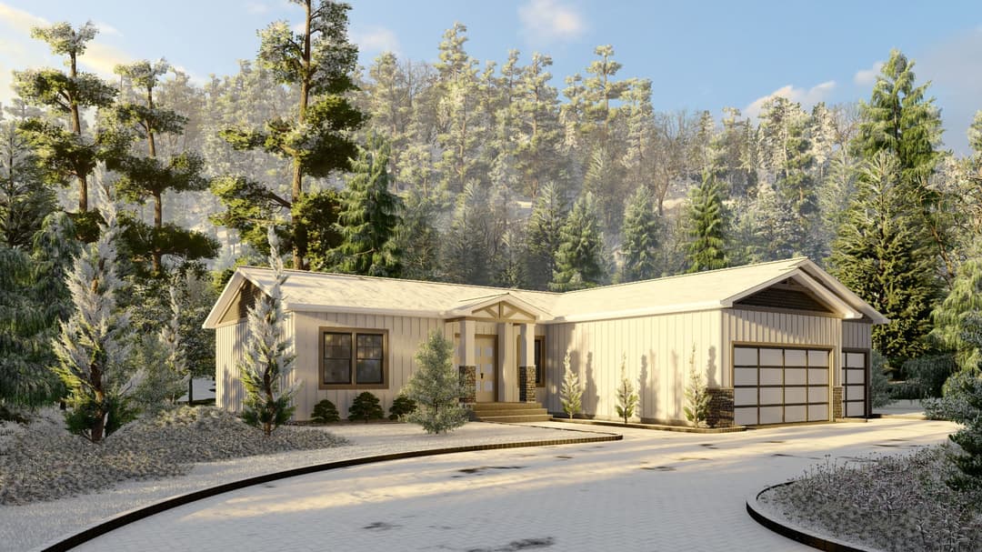 Model 15 exterior home features