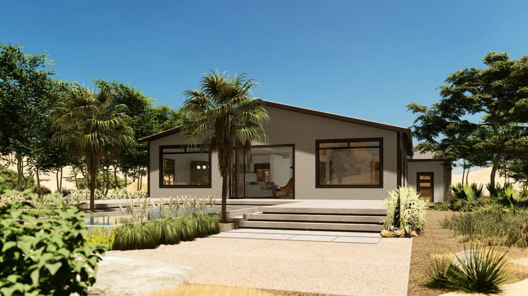 Model 7 exterior home features
