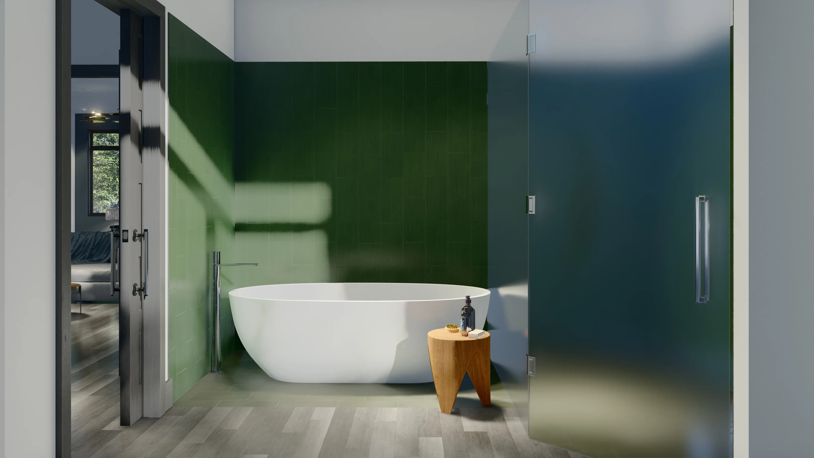 Model 1 bathroom home features