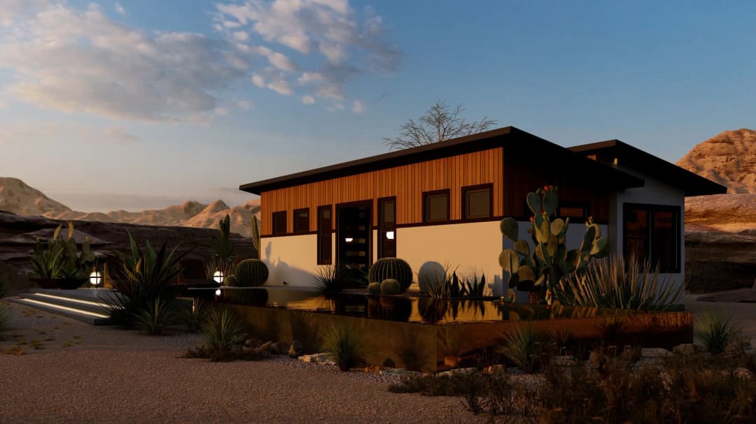 Model 25 exterior home features
