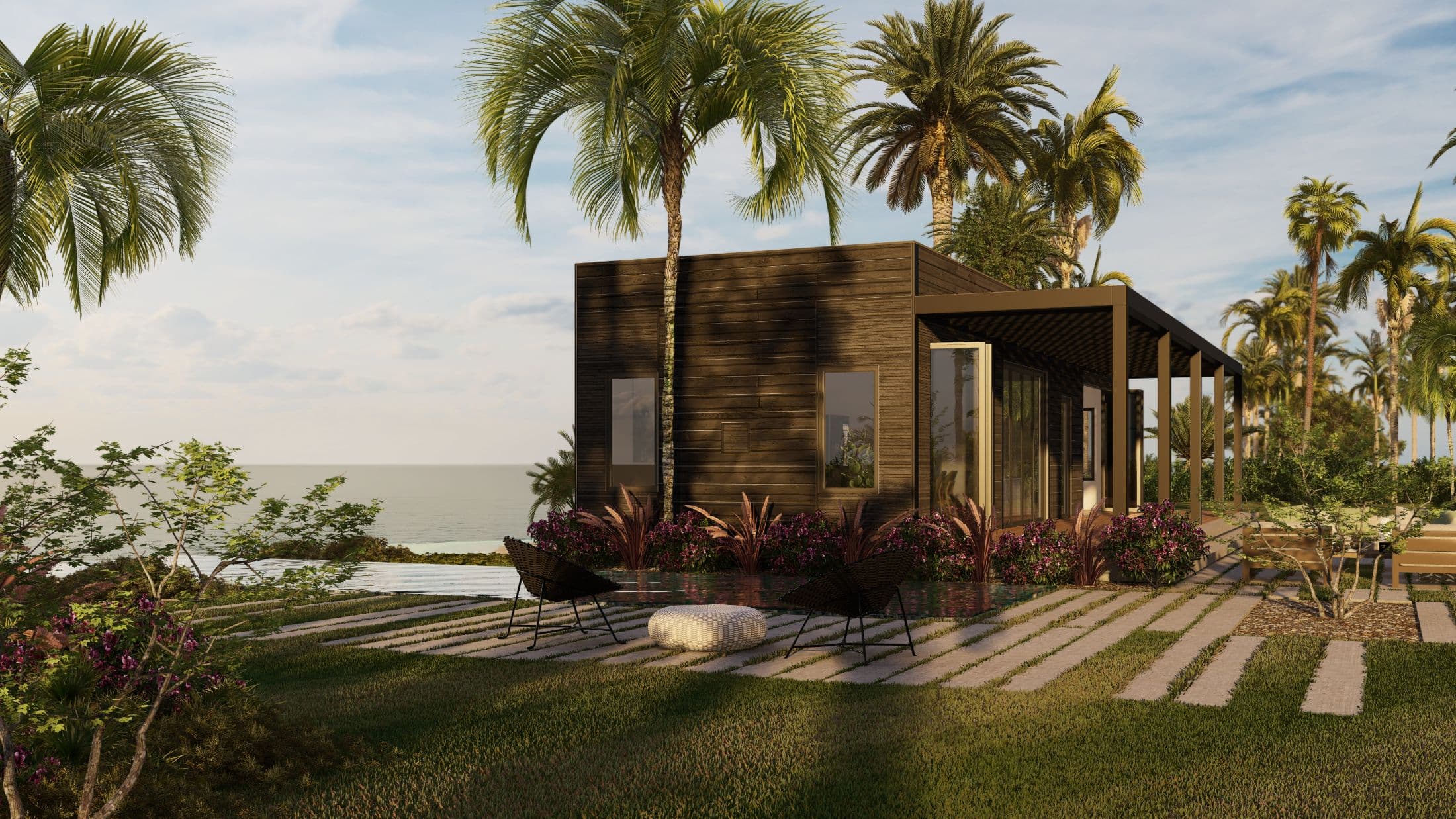 Model 23 exterior home features