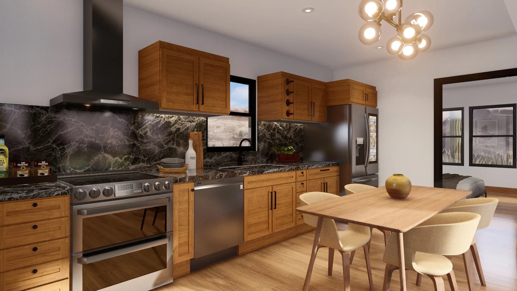 Model 25 kitchen home features