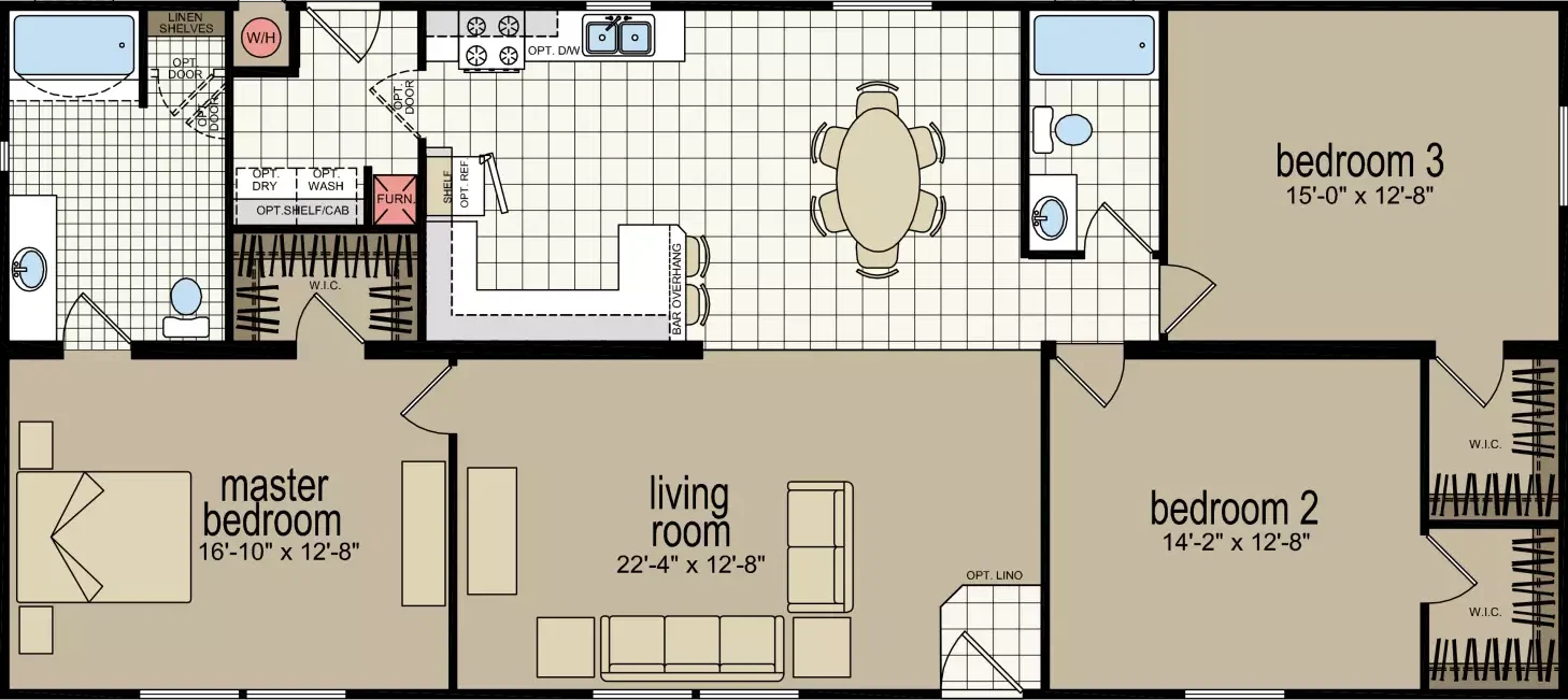 Cm-4603b floor plan home features