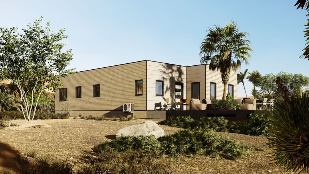 Model 18 exterior home features