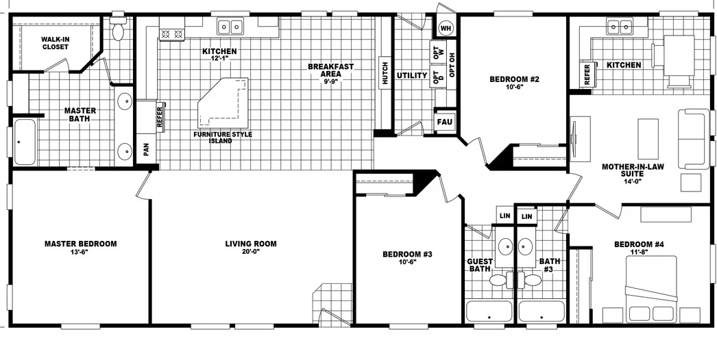 Mountain ridge 32704d floor plan home features