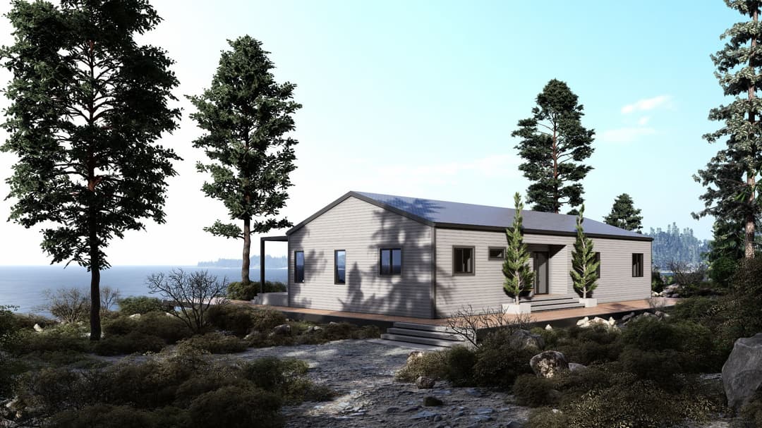 Model 17 hero, elevation, and exterior home features