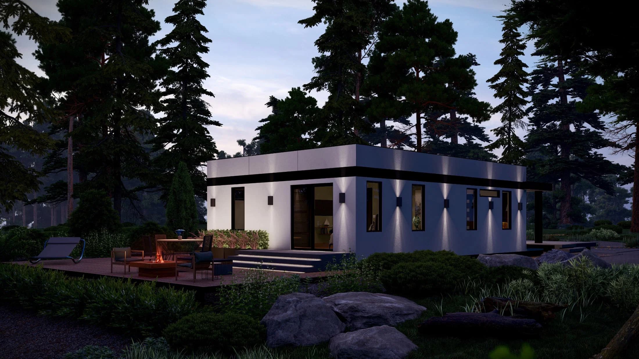 Model 27 exterior home features