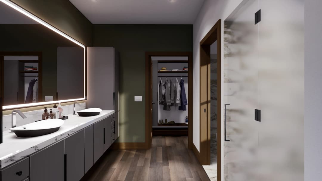 Model 20 bathroom home features