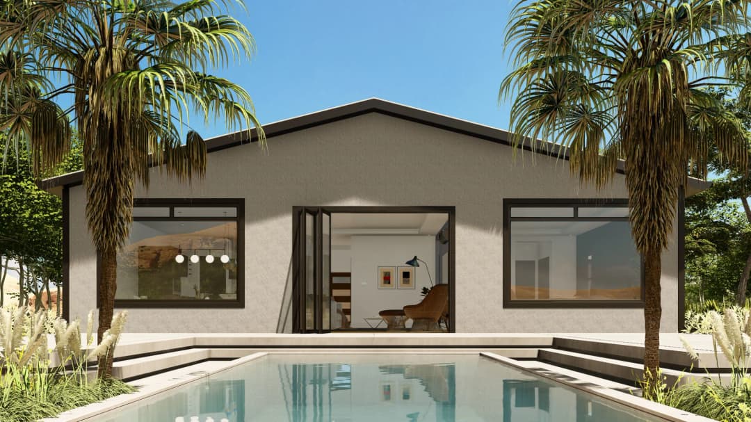 Model 7 exterior home features
