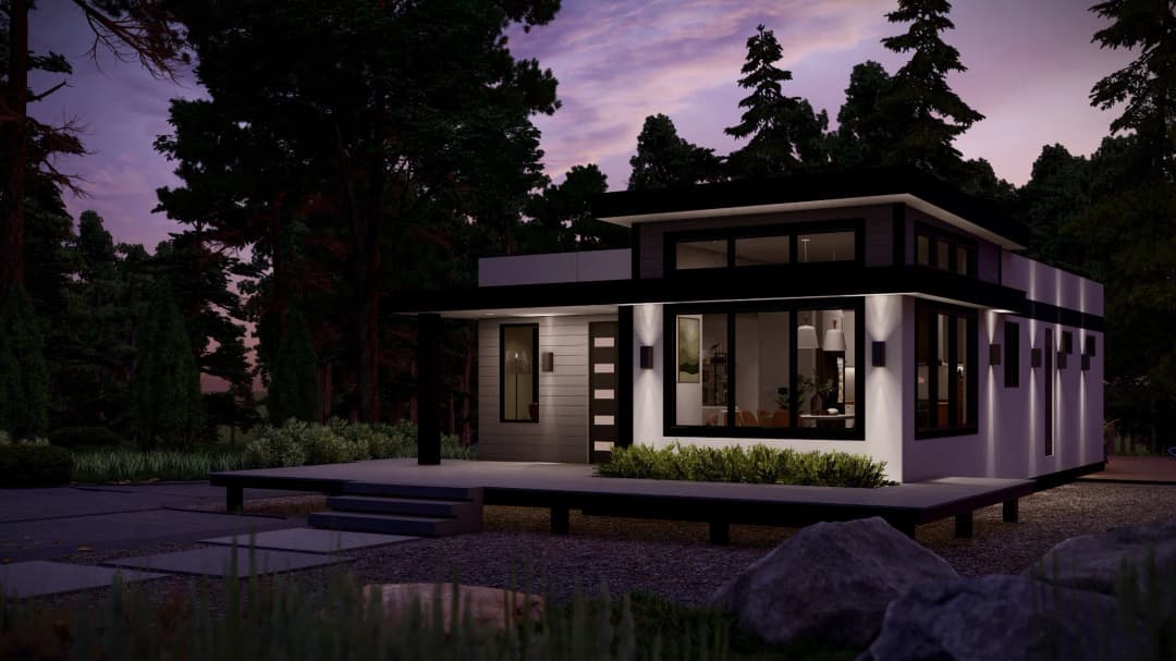 Model 27 exterior home features