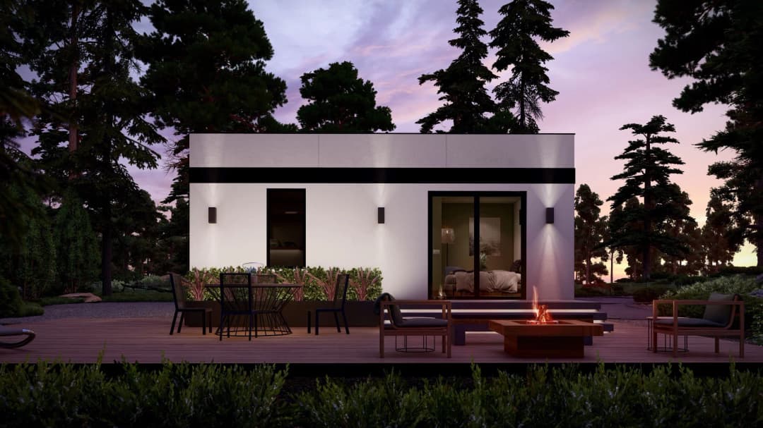 Model 27 exterior home features