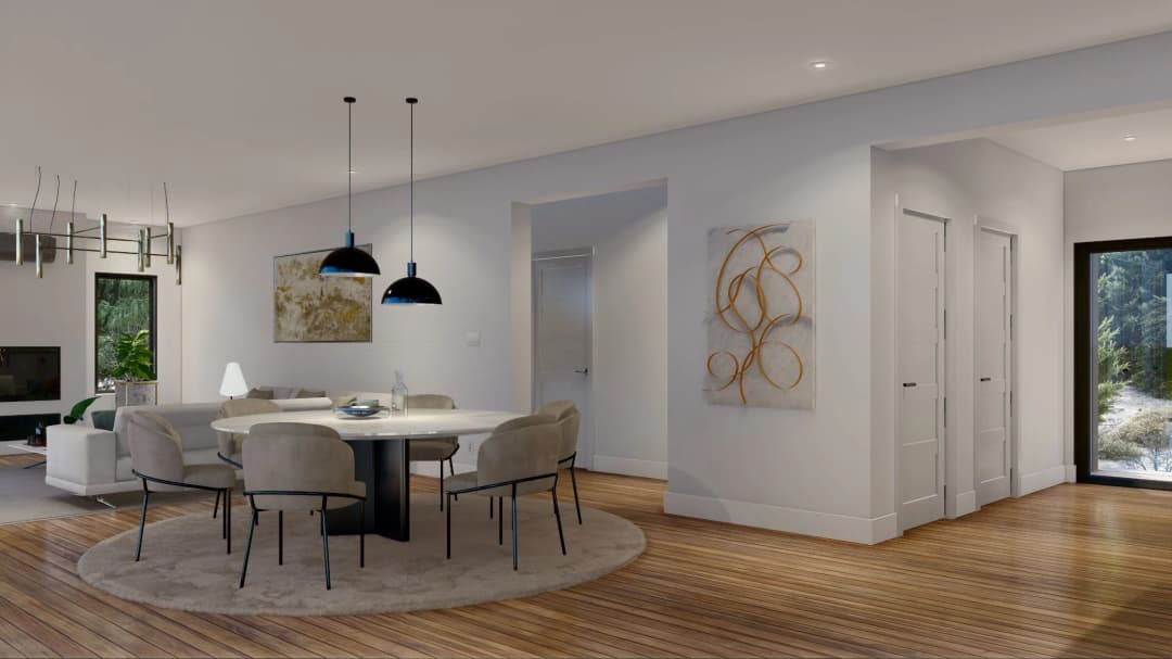 Model 17 interior home features