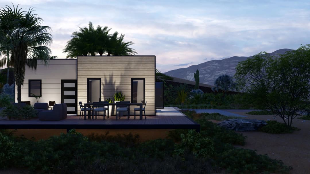 Model 18 exterior home features