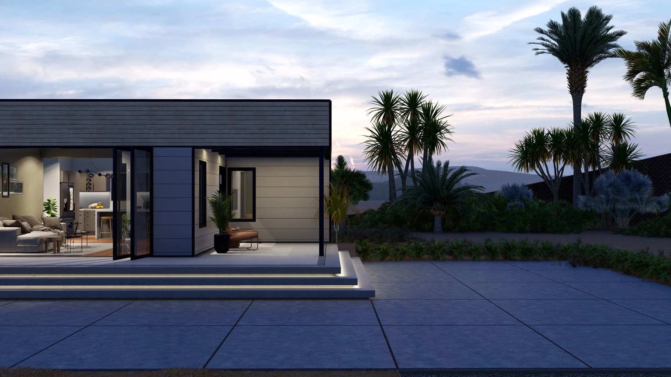 Model 18 exterior home features