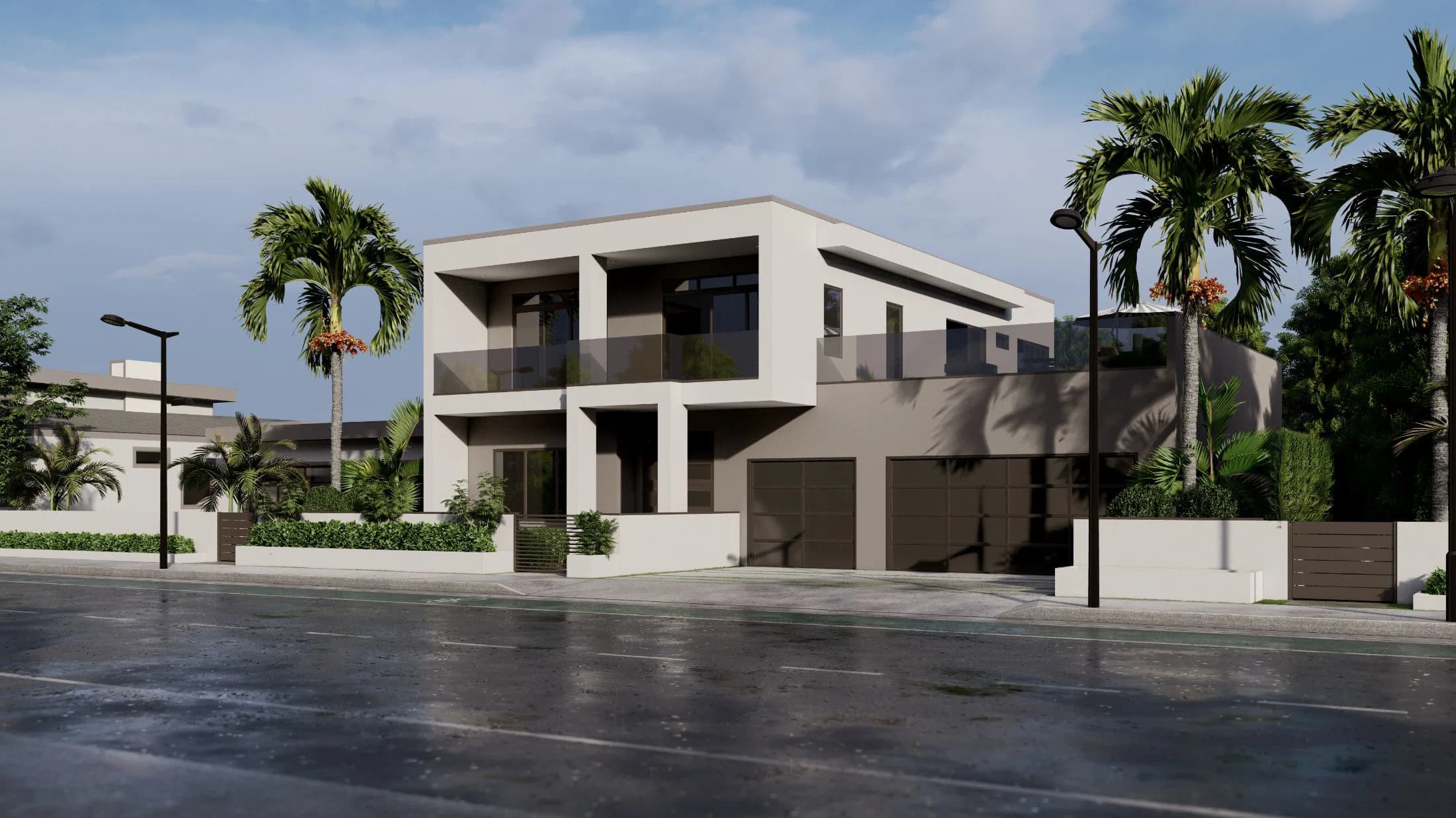 Model 11 exterior home features