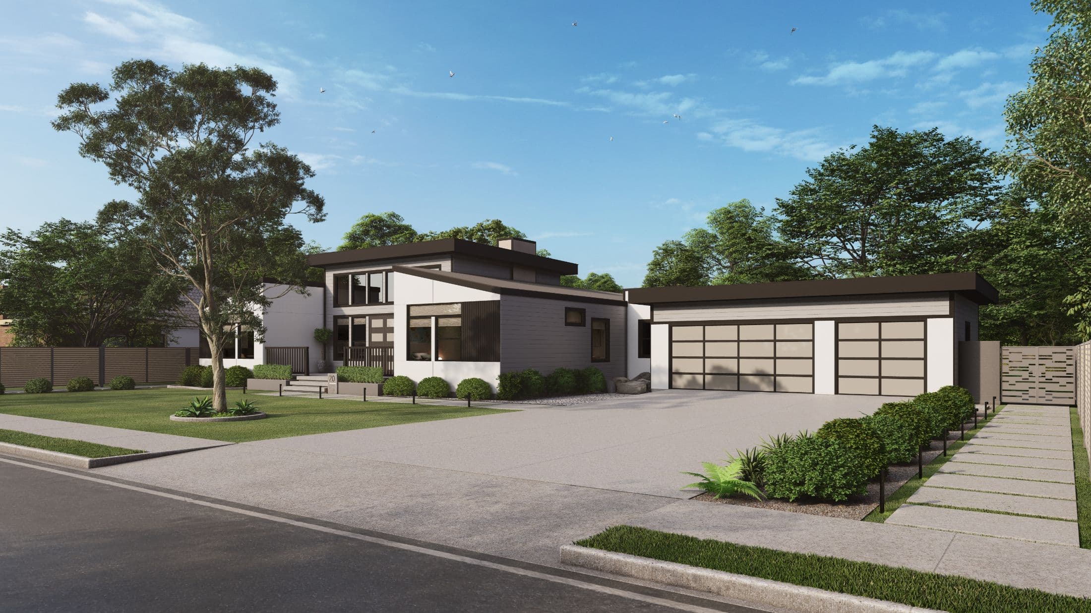 Model 20 exterior home features