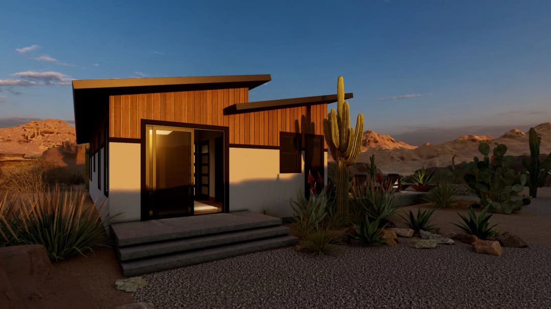 Model 25 exterior home features